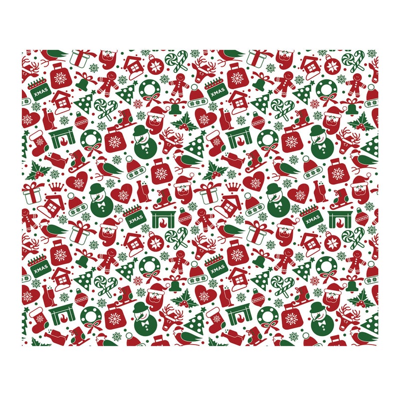 Suiwen 150pcs Christmas Wax Paper Sheets for Food Deli Paper Sandwich Wrap Candy Cookies Wraps, Waterproof Oil-proof Basket Liners with Snowflakeprinted for Kitchen Handmade Food(Red and Green) - Image 1